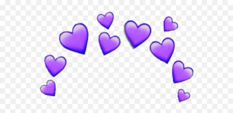 Transparent Heart Iphone Emoji - Novocomtop Transparent Background Purple Hearts Transparent,Iphone Emojis Pastel