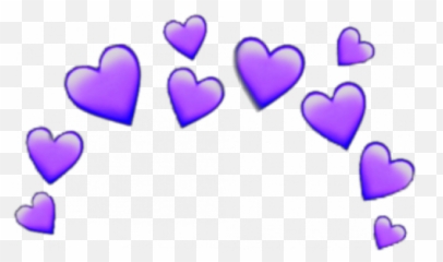 Transparent Heart Iphone Emoji - Novocomtop Transparent Background Purple Hearts Transparent,Iphone Emojis Pastel