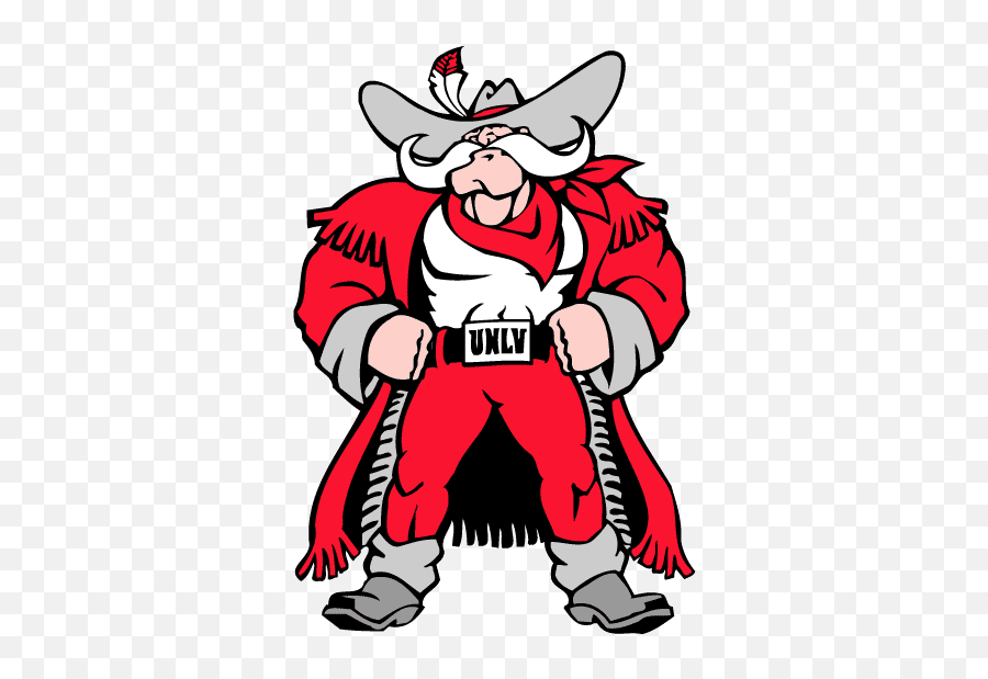 Unlv Rebels Mascot Logo 1995 - 2005 Full Body Mountain Man Unlv Runnin Rebel Emoji,Ncaa Team Emojis