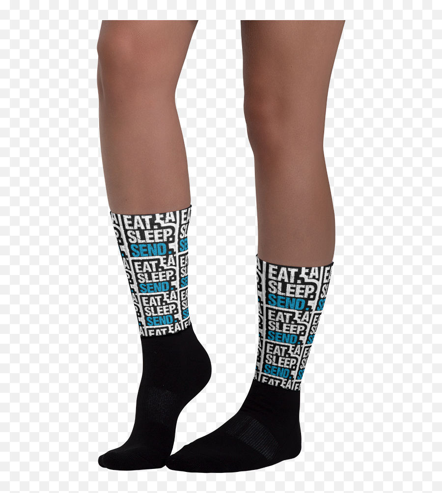 Emoji Eat Sleep Tennis Repeat Socks - Girly,Girls Emoji Knee Socks