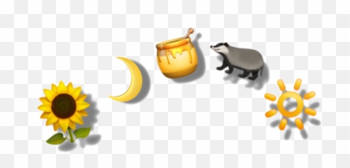 Hufflepuff Hufflepuffcrown Sticker - Happy Emoji,Hufflepuff Emoji