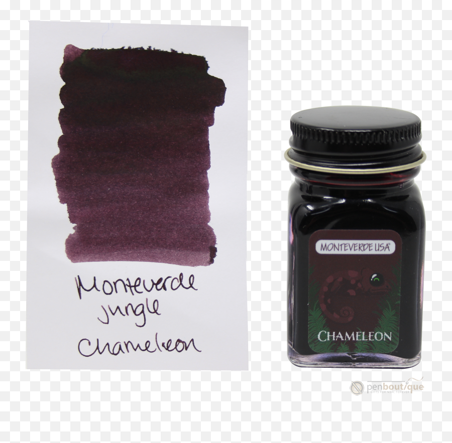 Monteverde Ink Bottle - Jungle Chameleon Burgundy 30 Ml Fountain Pen Ink Emoji,Chameleons Color Emotions