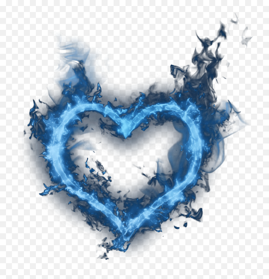Fuego Azul Png - Heart Corazon Love Amor Fire Fuego Transparent Blue Fire Heart Png Emoji,Fuego Emoji