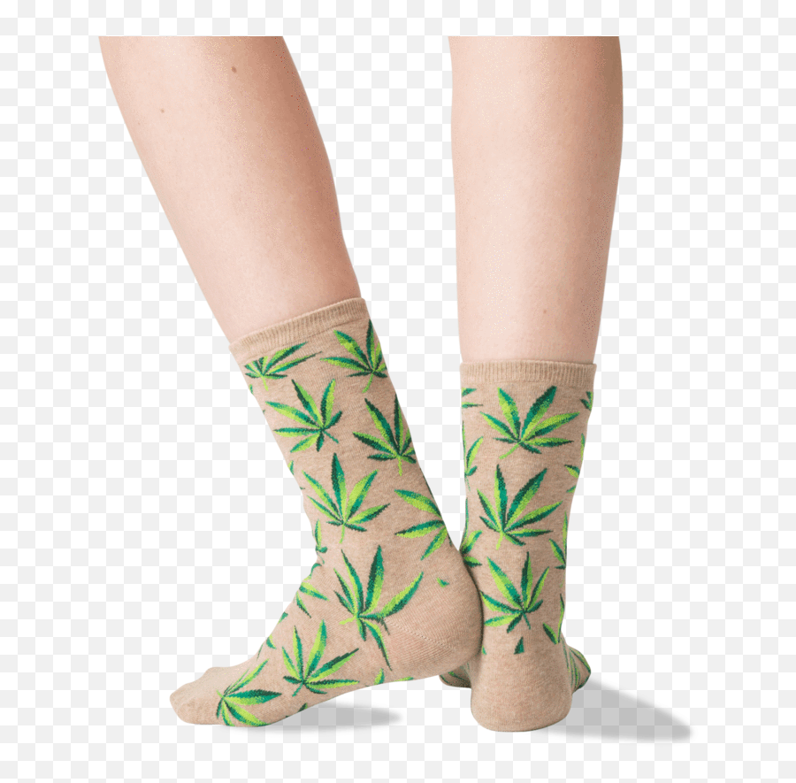 Womenu0027s Weed Crew Socks U2013 Hotsox - Ankle Emoji,Marijuana Leaf Emoji