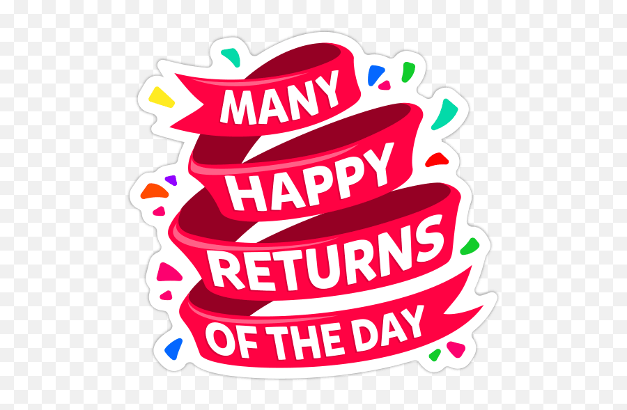 Happy Birthday Stickers Facebook Copy - Merry Happy Returns Of The Day Emoji,Happy Birthday Emoji Texts