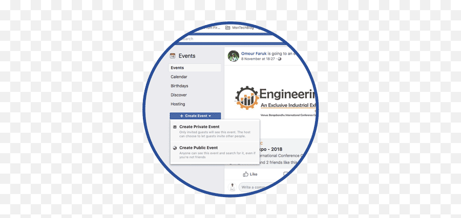 How To Create Public Or Private Event On Facebook - Msntechblog Dot Emoji,Fb Emoji On Pc