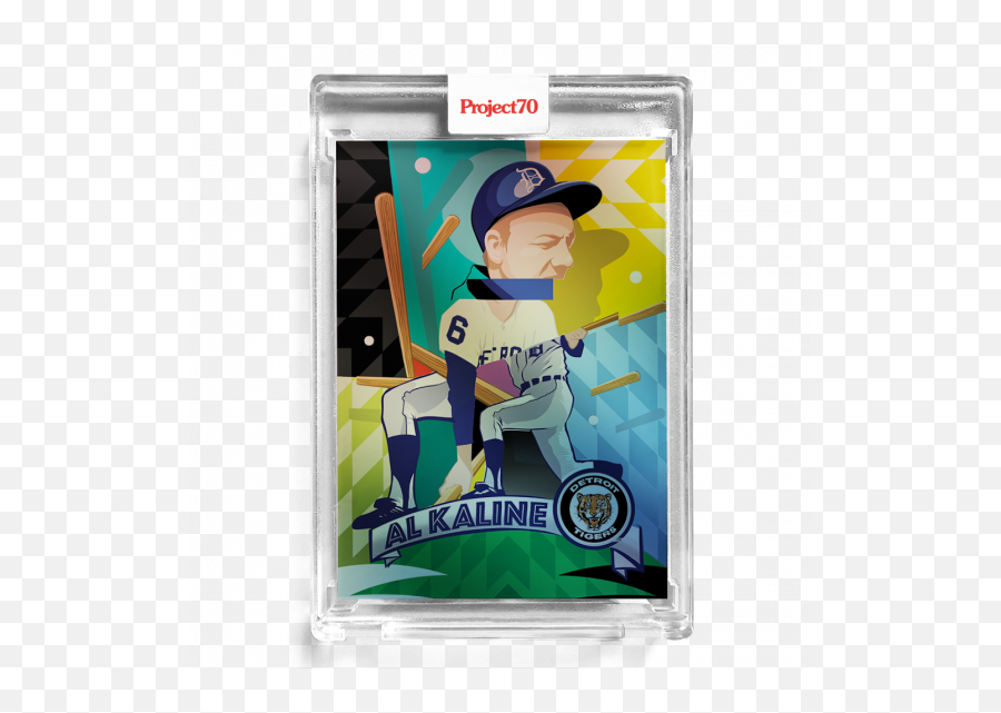 Topps Project70 Card 68 - 2001 Al Kaline By Pose Print Run 2395 Emoji,Rainbow Scale Emotion