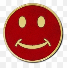 Smiley Round Badge - Cubs Bullseye Emoji,Plain Emoticon