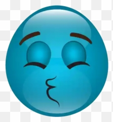 Download Blue Emoji Download Free Image Hq Png Image,Green Wink Emoticon