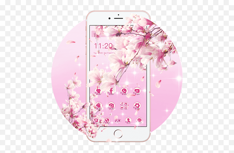 Rosa Flor De Durazno Tema Rosa Fondo De Pantalla Para Emoji,Emojis Durazno