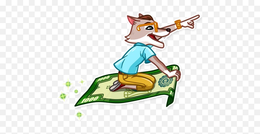 Telegram Sticker 15 From Collection The Wolf Of Wall Street Emoji,Cool Wolf Emoji