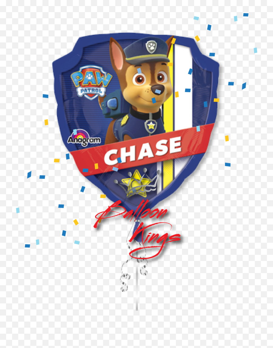 Paw Patrol Chase - Globo Paw Patrol Emoji,Single Paw Emoji