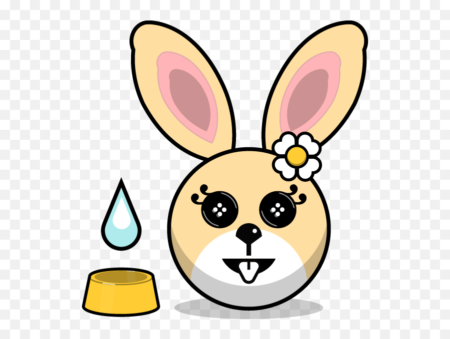 Hunny Bunnys Stickers - Rabbit Emoji Meme By Akura Shande Happy,Raspberry Emoji Iphone