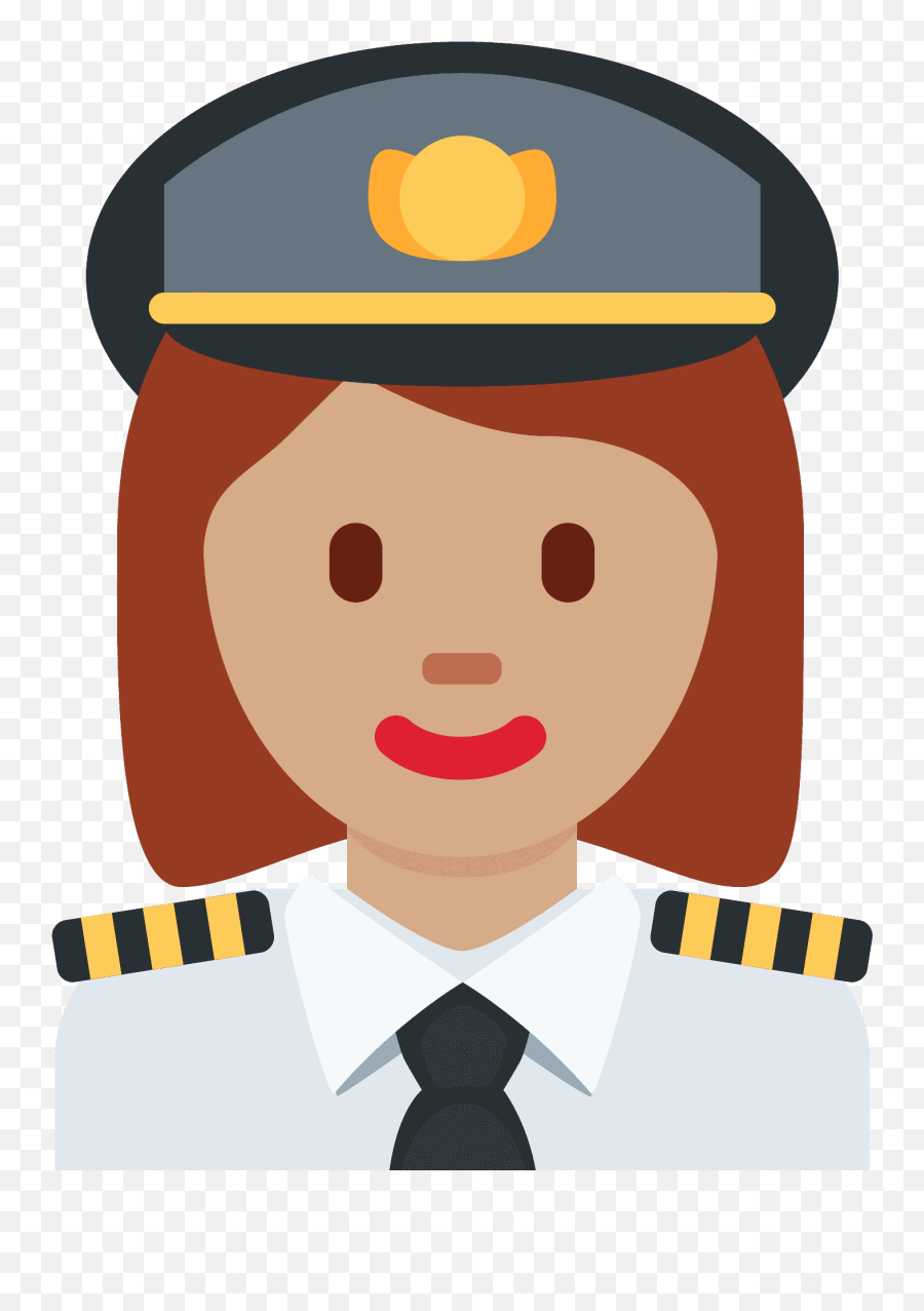 Woman Pilot Medium Skin Tone Emoji - Download For Free,Emoji Woman Tipping Hand