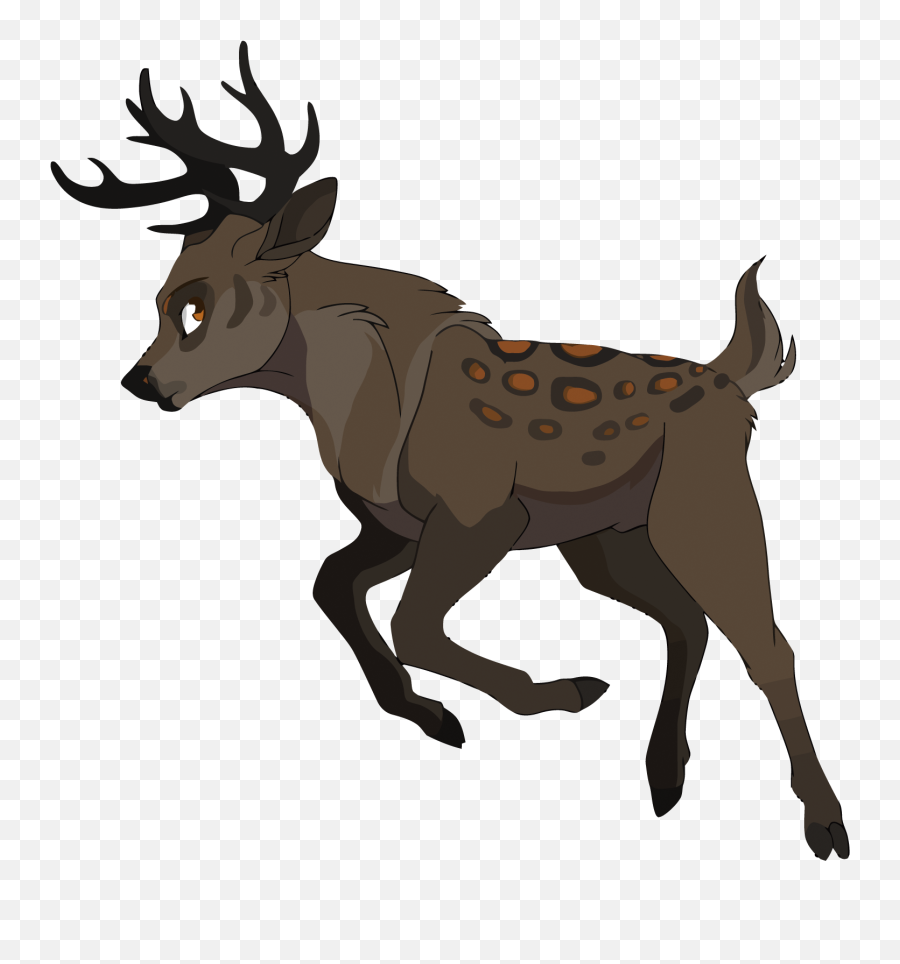 Reindeer - Vector Jumping Deer Png Download 15001525 Emoji,Raindeer Emoji