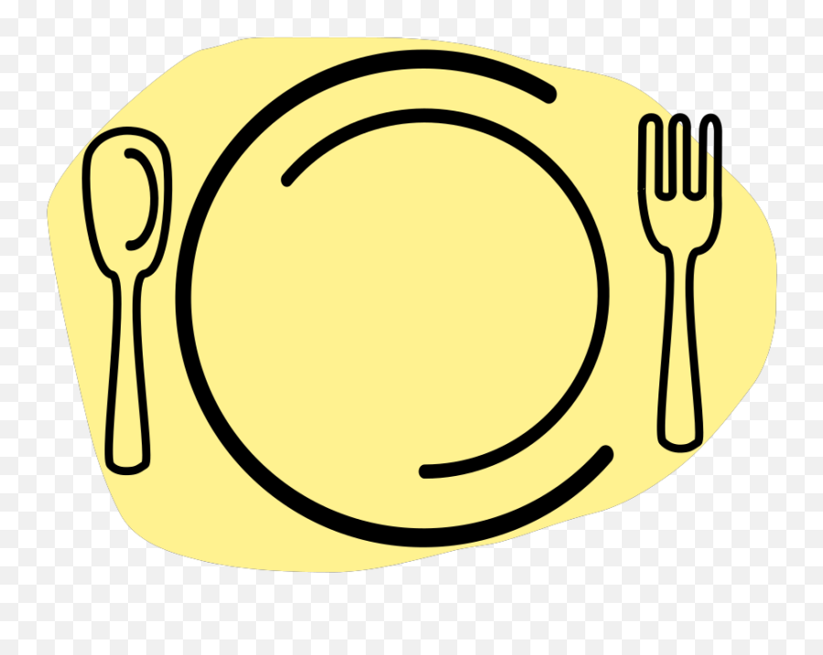 Fork Clipart Yellow Fork Yellow Transparent Free For - Clip Art Eat Clipart Emoji,Emoji Plates And Napkins