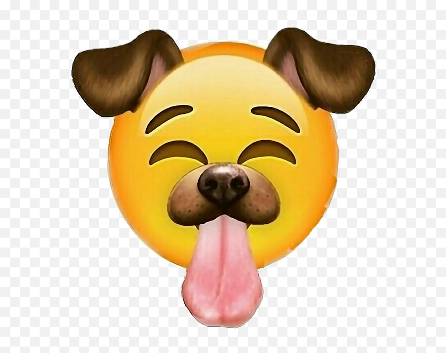Snapchat Emoji Smile 2017 Sticker - Dog Emoji,Snapchat Emoji