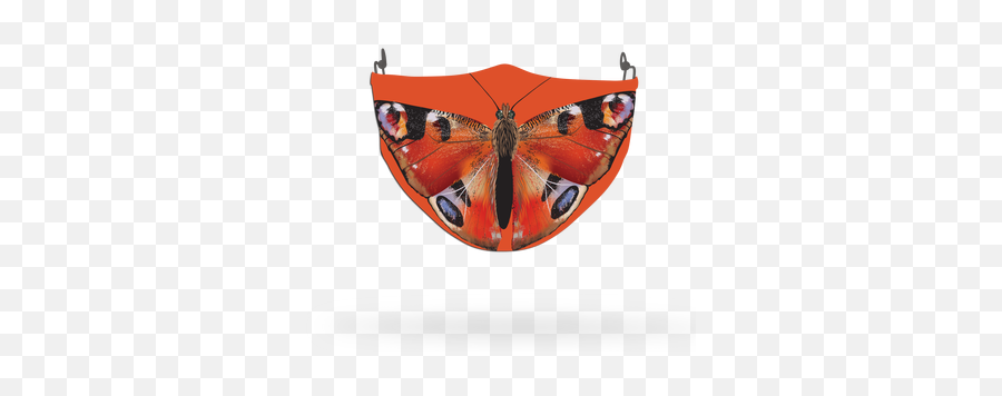 Custom Printed Face Coverings - Butterly Face Coverings Peacock Butterfly Emoji,Moth Emoji