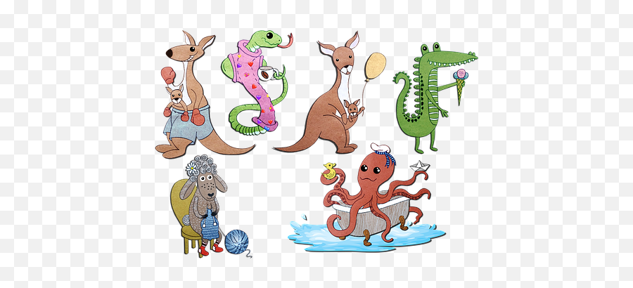 70 Free Kangaroo U0026 Australia Illustrations - Pixabay Animal Figure Emoji,Octopus Emoji