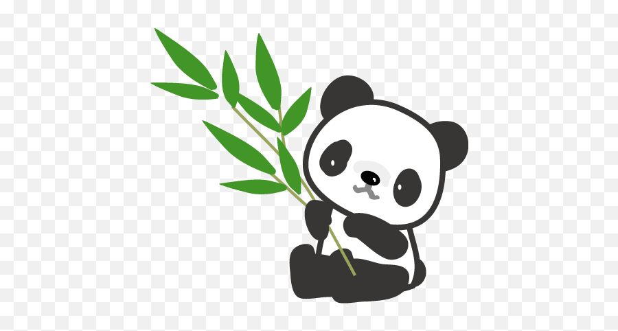 Panda Art Panda Drawing - Cute Panda With Bamboo Emoji,Sad Panda Emoji
