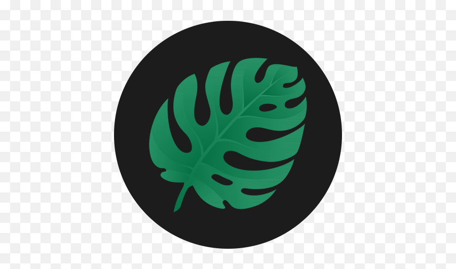 Phantom Green Emui Theme - Swiss Cheese Plant Emoji,Emotion Ui 1.6 Themes