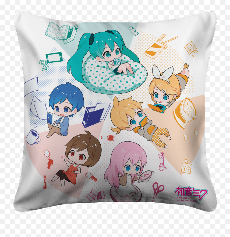 For Fans By Fansstay Cozy Pillow Case - Pequeña Hatsune Miku Niña Emoji,Emoji Pillow Set