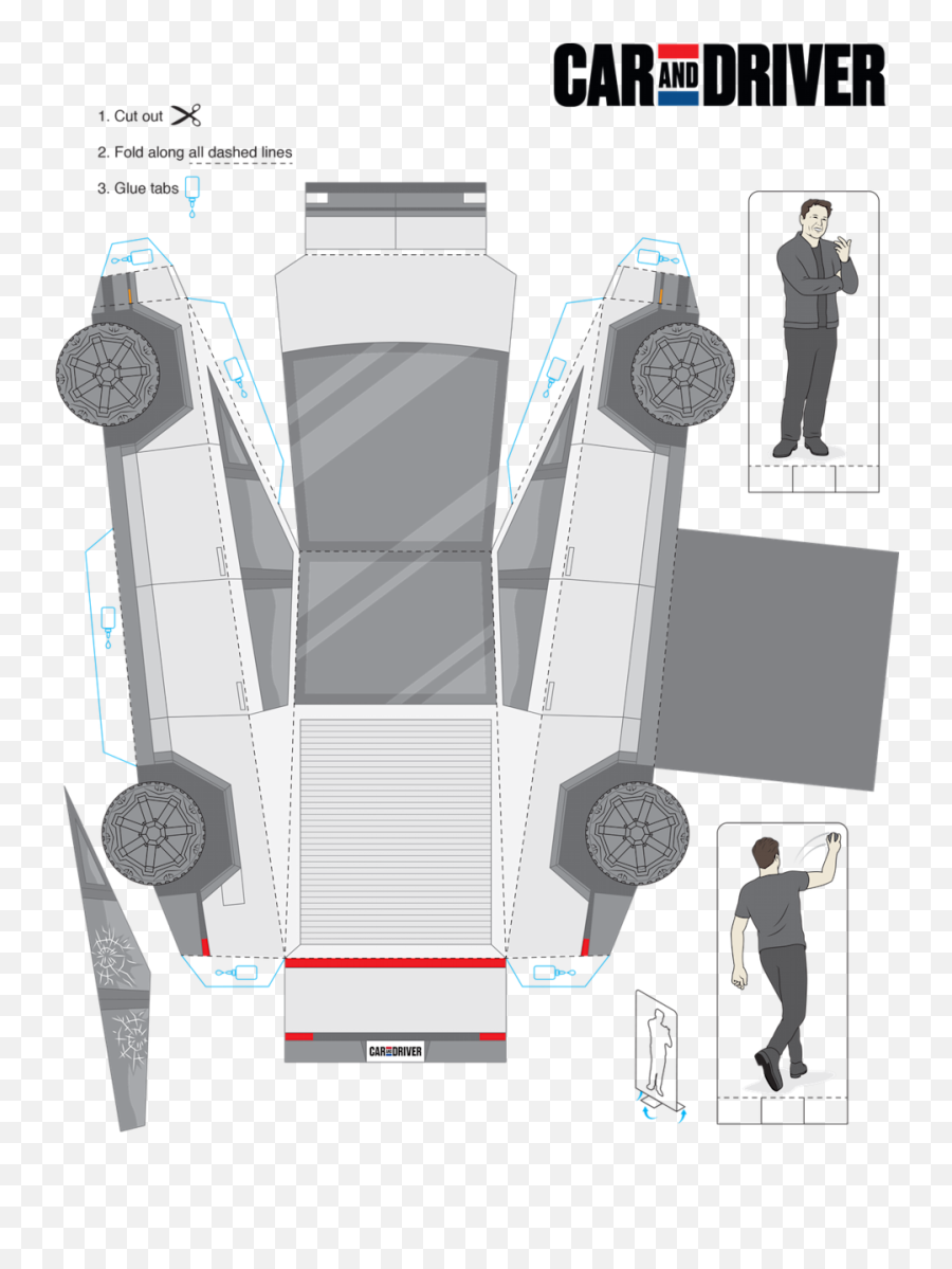 Build Your Own Tesla Cybertruck - Car And Driver Emoji,Song And Emotion Tesla Key