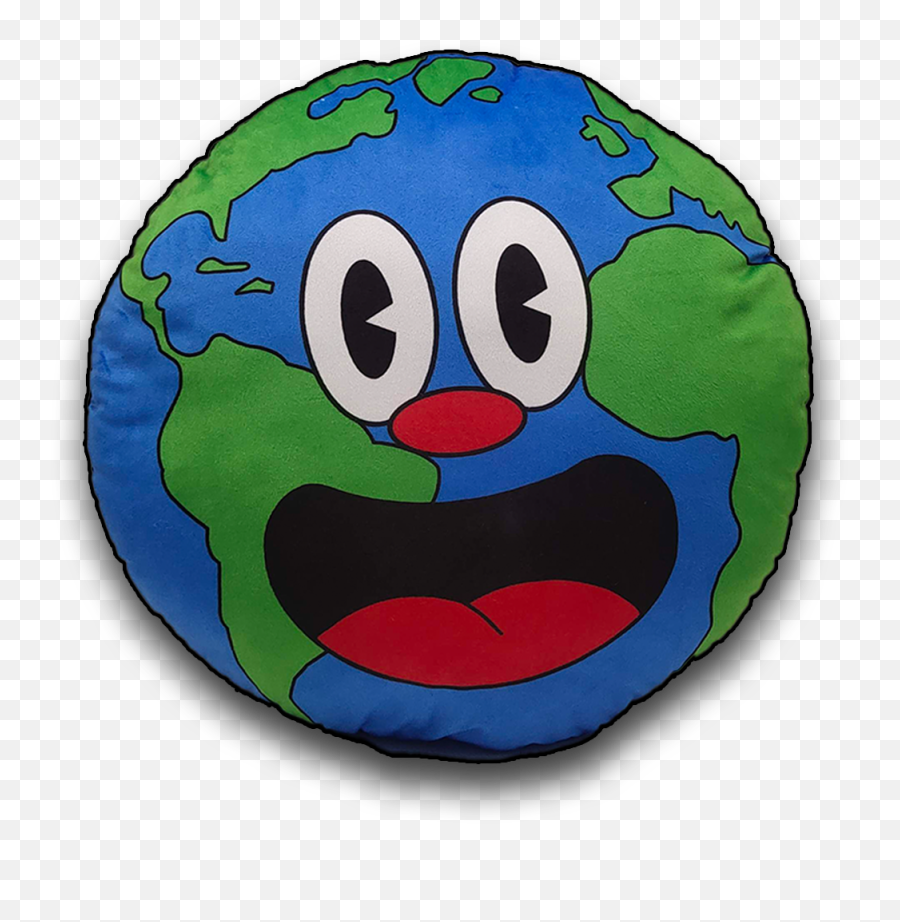 Earth Pillow Plush - Happy Emoji,Emoticon Plush Pillow