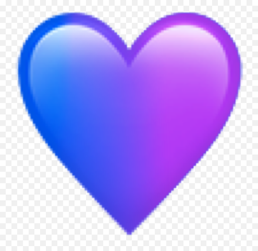 Heart Emoji Stickers - Blue And Purple Heart Emoji,Follow Emoji
