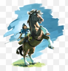 Horse - Legend Of Zelda Breath Of The Wild Art Emoji,Emotion Reason Like Two Horses Pulling Same Cart