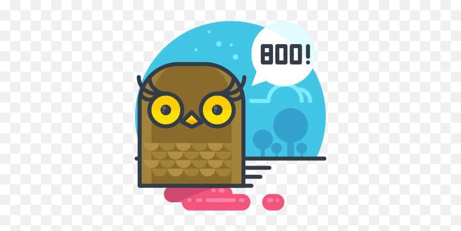 Animal Boo Halloween Owl Scary - Icon Emoji,Spooky October Halloween Mass Text With Emojis