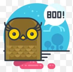 Animal Boo Halloween Owl Scary - Icon Emoji,Spooky October Halloween Mass Text With Emojis