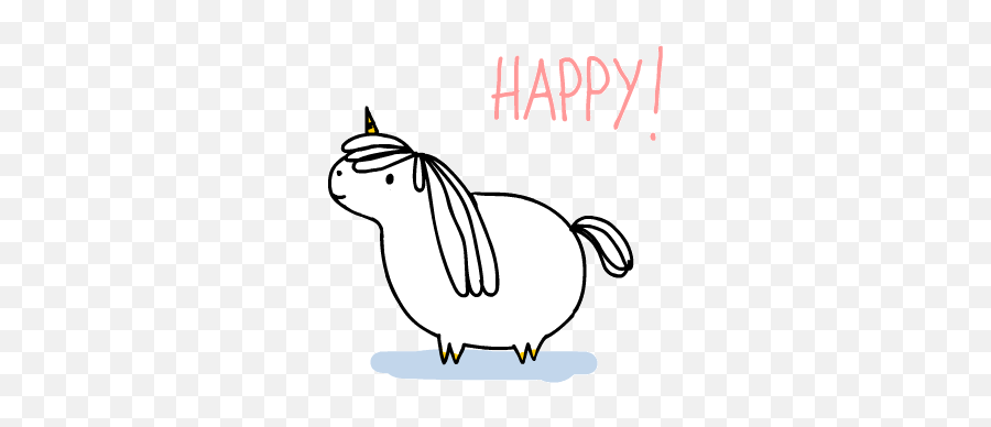 Fat Unicorn - Dancing Unicorn Gif Emoji,Unicorns Emojis Cute