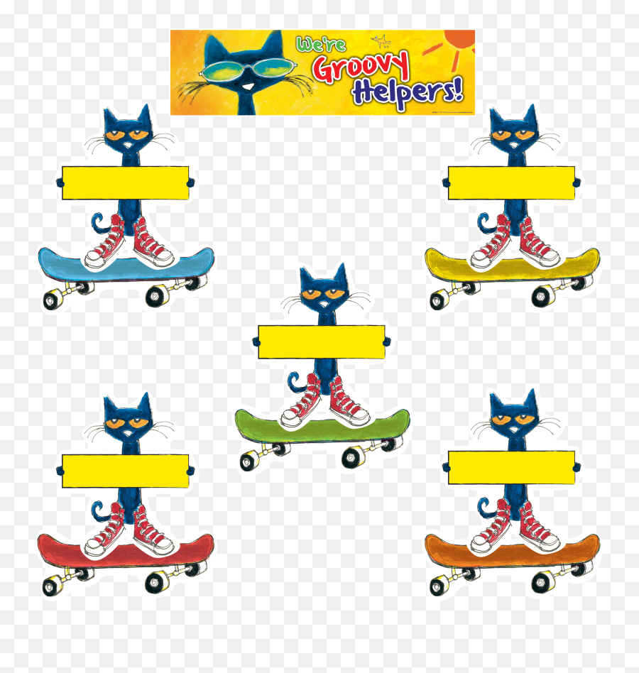 Pete The Cat Helper Chart - Free Printable Pete The Cat Job Chart Emoji,Cat Emotions Chart