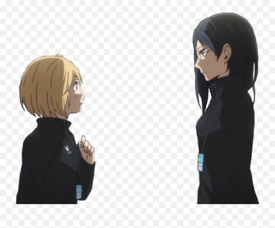 Haikyuu Karasuno Kiyoko Kiyokoshimizu - Kiyoko X Yachi Sticker Emoji,Hitoka's Emoticon