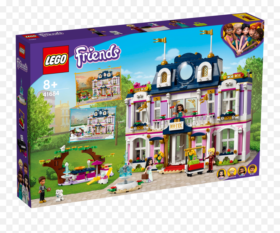 Heartlake City Grand Hotel 41684 - Lego Friends Sets Lego Lego Friends Hotel Emoji,Toy Car Emojis