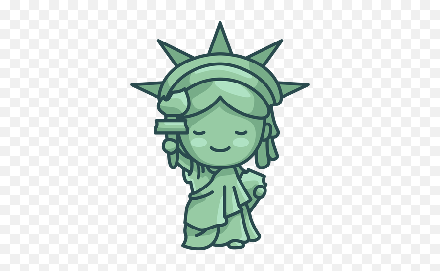 Statue Of Liberty Cute - Fictional Character Emoji,Liberty Emoji