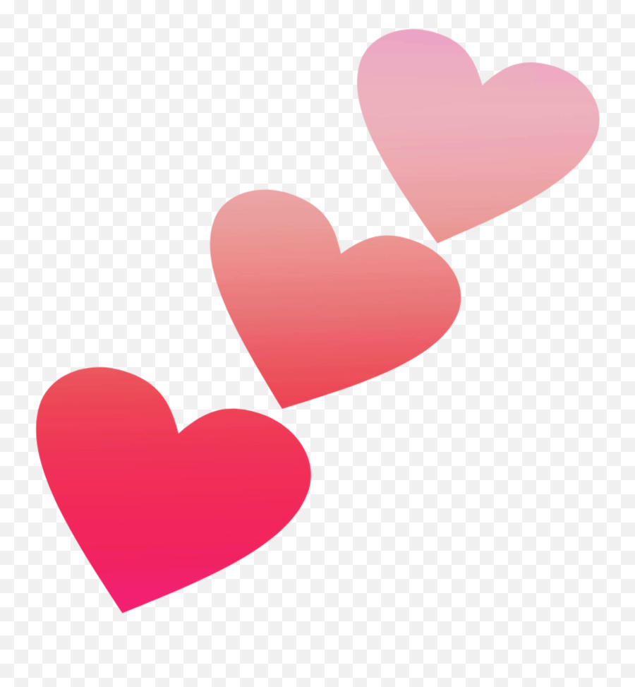 Love Symbol Stickers - Girly Emoji,Triple Heart Emoji Transparent