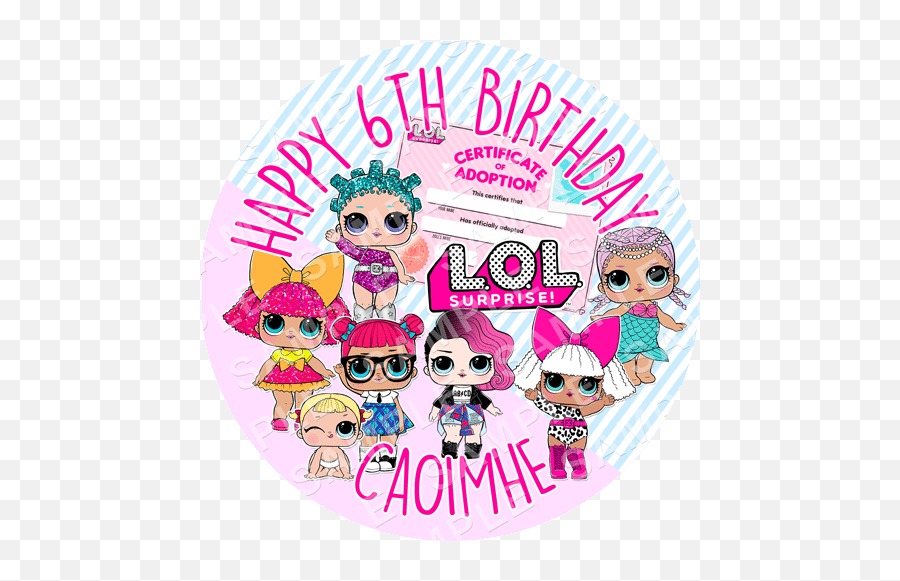 Lol Doll - Lol Girls Cake Topper Emoji,Emoji Cake Kit