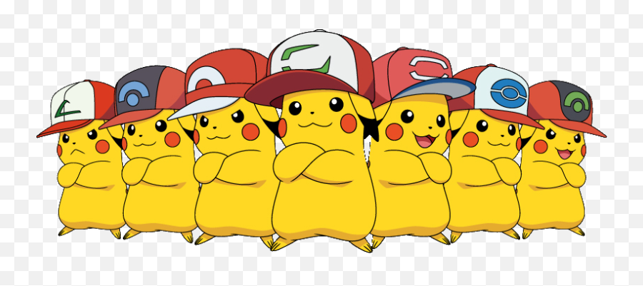 Cap Pikachu Adventure - All Ash Cap Pikachu Emoji,Surprised Pikachu Emoji
