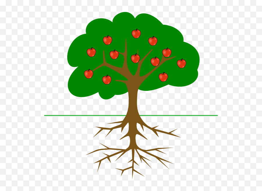 Awesome Job Snow Clipart - Clipart Suggest Tree With Root And Fruit Emoji,Apple Tree Emoticon