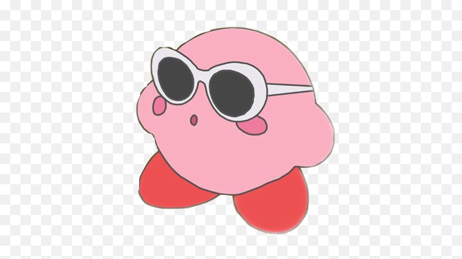 The Most Edited Clout Picsart Emoji,Kirby Putting On Sunglasses Emoticon