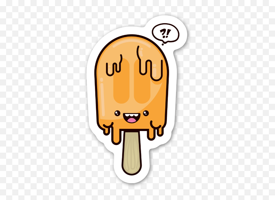 Die Cut Cute Lilu0027 Popsicle U2013 Stickerapp Shop Emoji,Popsicle Emoticon Facebook
