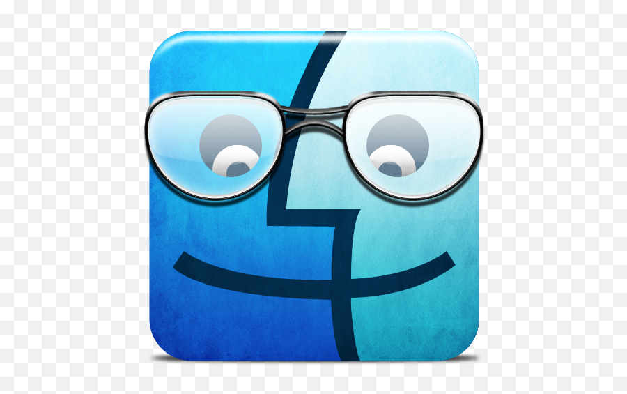 Download Blue Sunglasses Aqua Dock Finder Vision Care Emoji,How Emoticon Dark Glasses