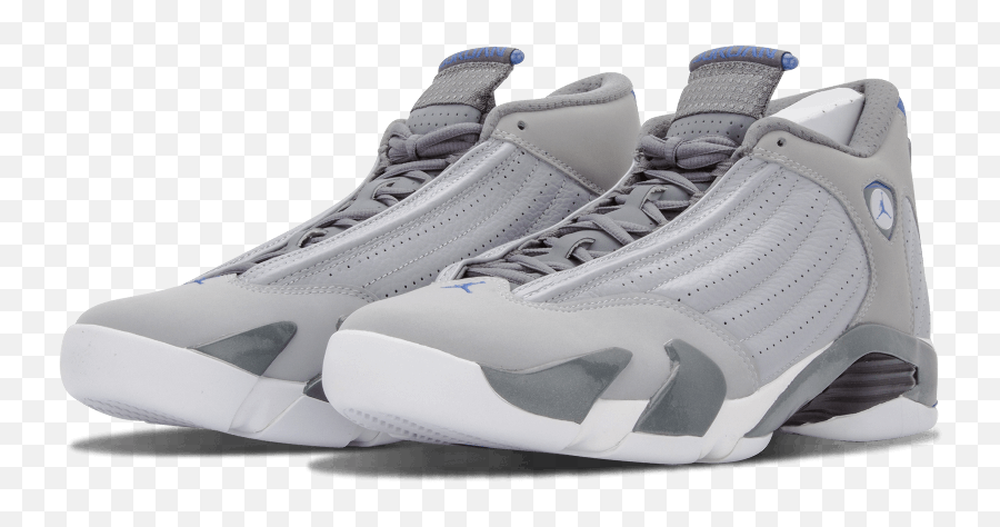 Air Jordan 14 Wolf Grey - 487471004 Release Date 080214 Emoji,Cool Wolf Emoji