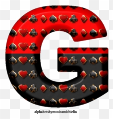 Monica Michielin Alphabets Red Black Suit Playing Cards Emoji,Choque De Copas Emoticons