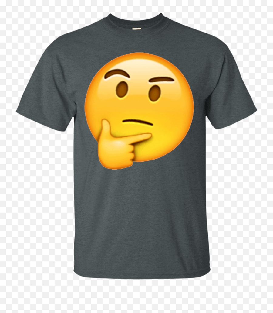 Skeptical Thinking Eyebrow Raised Emoji Tee Shirt U2013 Newmeup,Thinking Emojie
