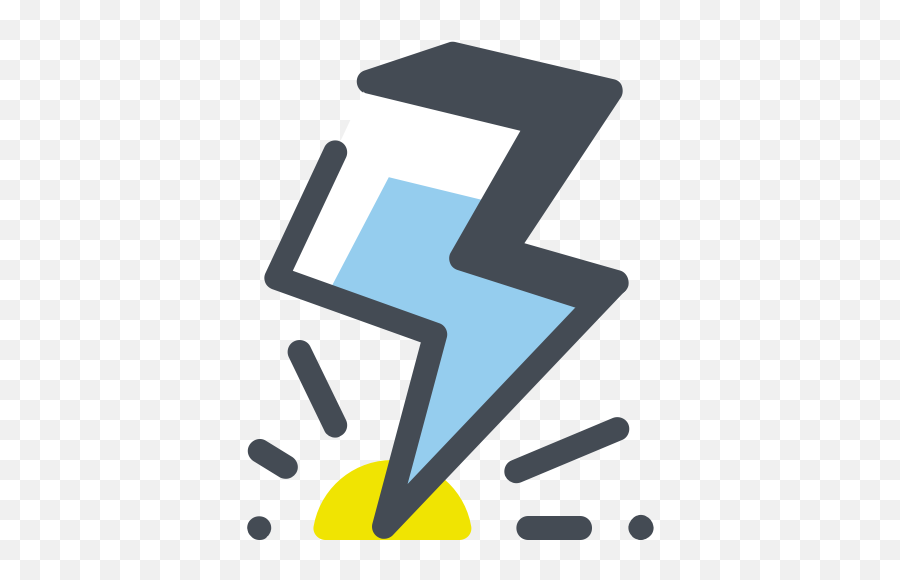 Danger Emoji Freak Lightning Strike - Icon,Lightning Emoji