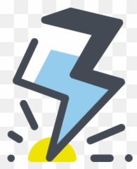 Danger Emoji Freak Lightning Strike - Icon,Lightning Emoji