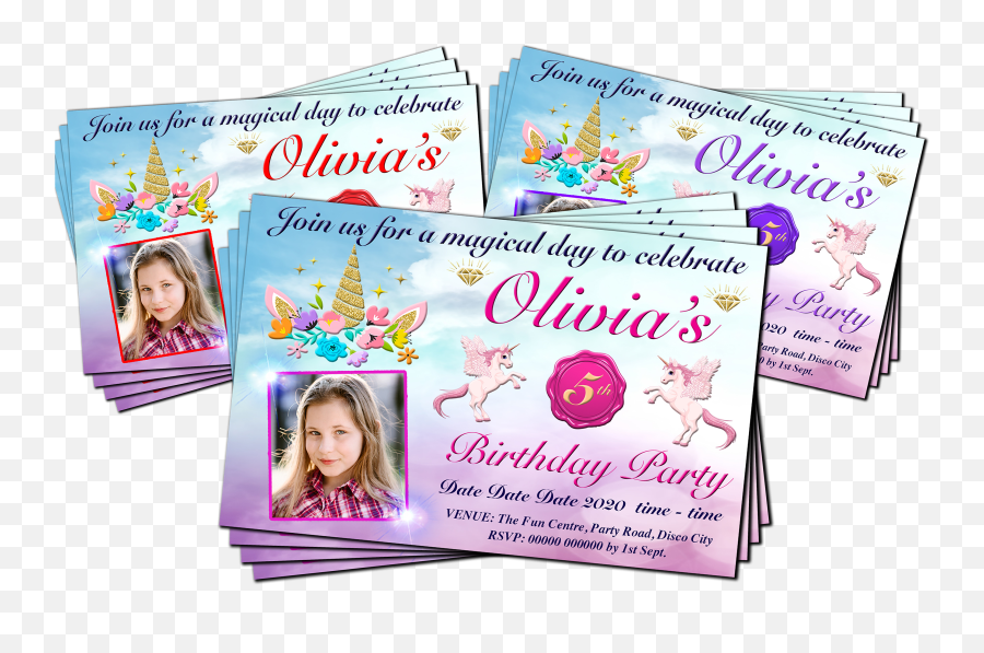 Magical Unicorn Birthday Party - Olio Extravergine Di Oliva Emoji,Emoji Birthday Invites